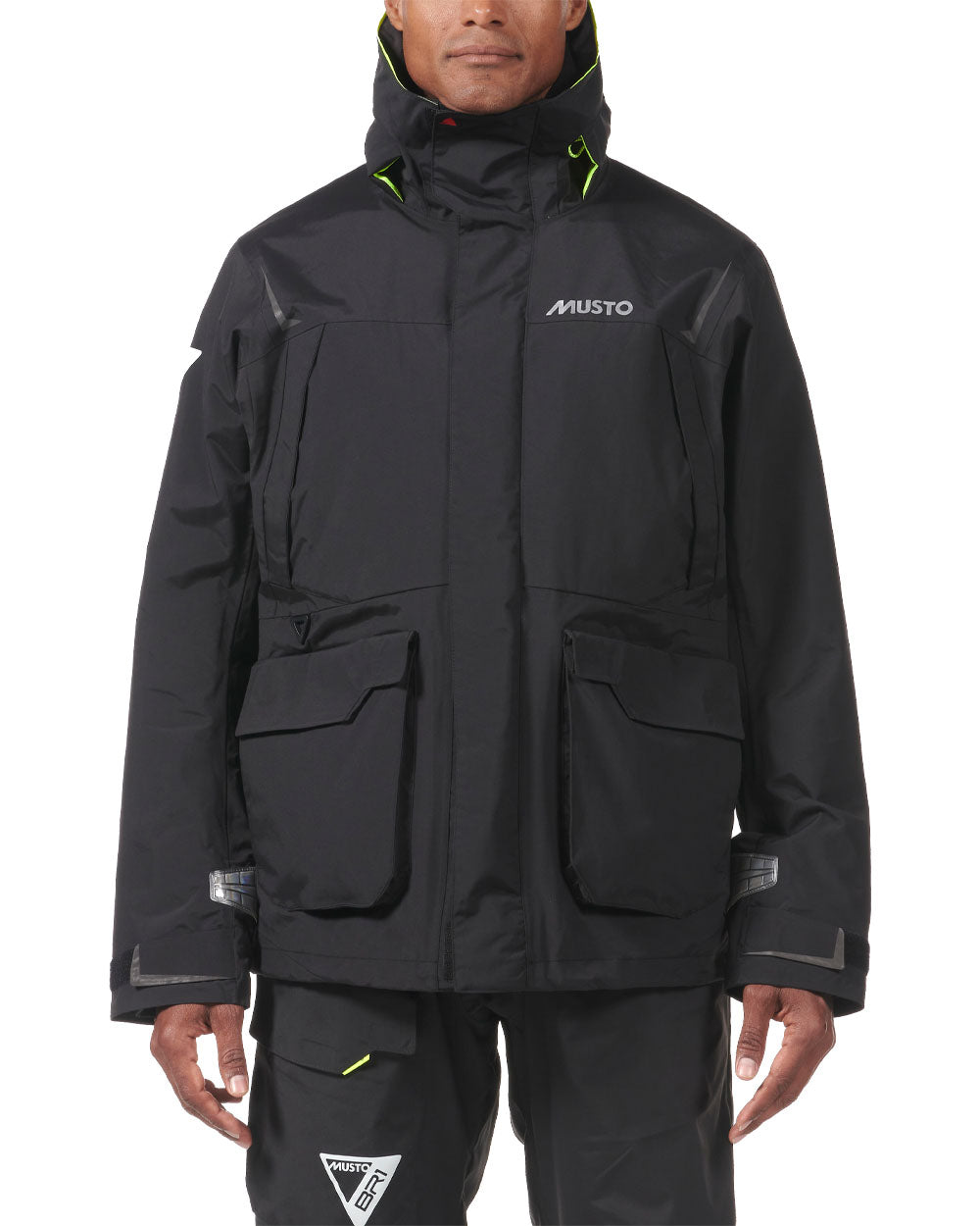 Black coloured Musto Mens BR1 Channel Jacket on White background