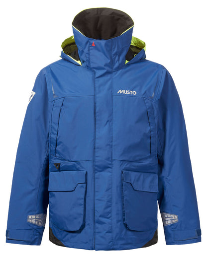 Racer Blue coloured Musto Mens BR1 Channel Jacket on White background 
