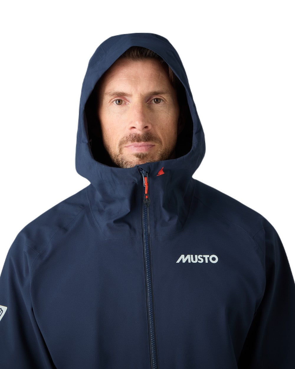 True Navy Coloured Musto Mens Br3 Sport Jacket on White Background