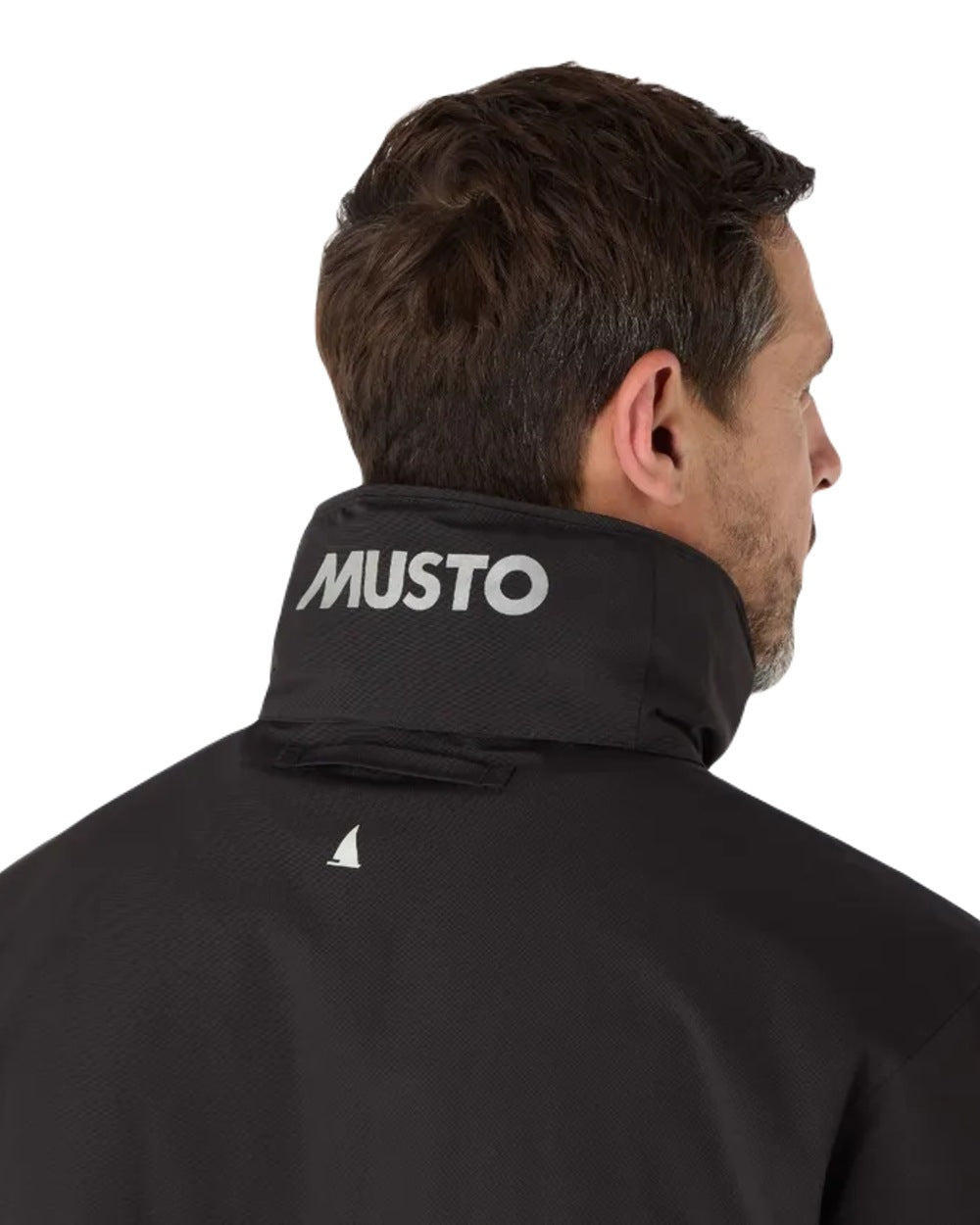 Black Coloured Musto Mens Corsica Jacket on White Background