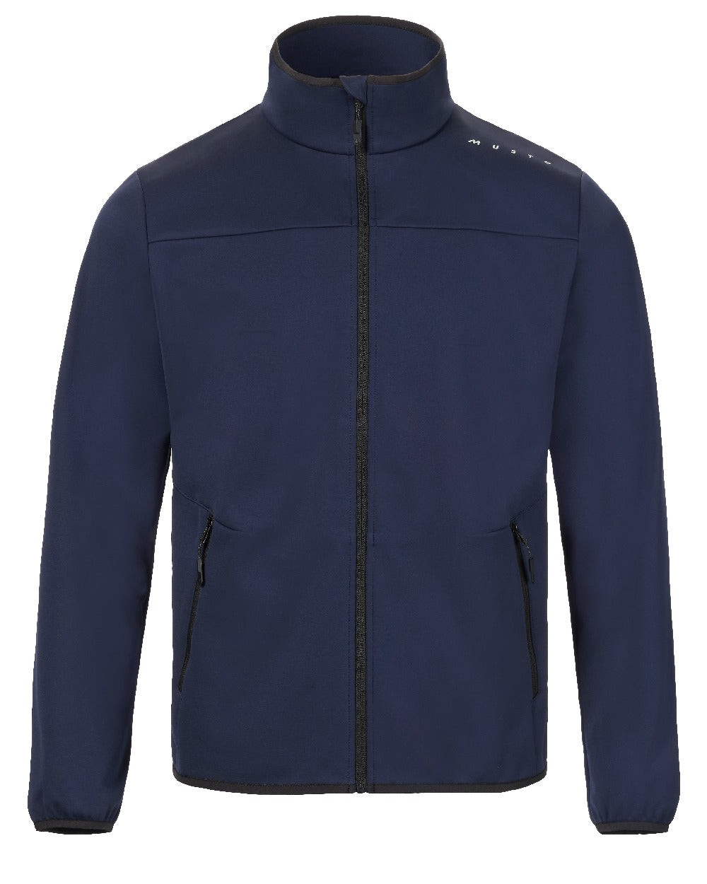 Navy Coloured Musto Mens Evo Crew Softshell Jacket on White Background