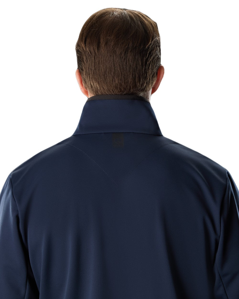 Navy Coloured Musto Mens Evo Crew Softshell Jacket on White Background