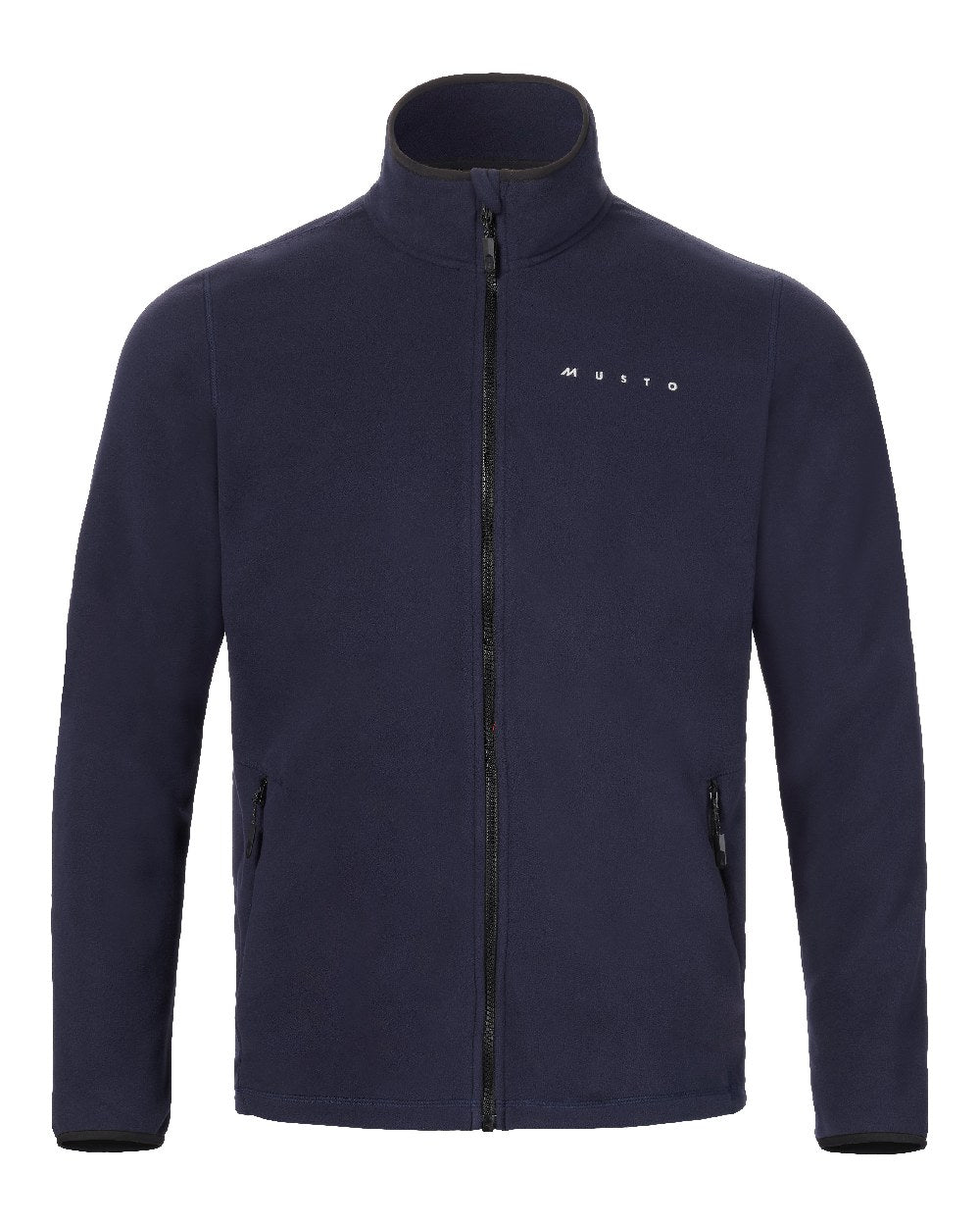 Navy Coloured Musto Mens Evo Polartec 200 Fleece Jacket on White Background