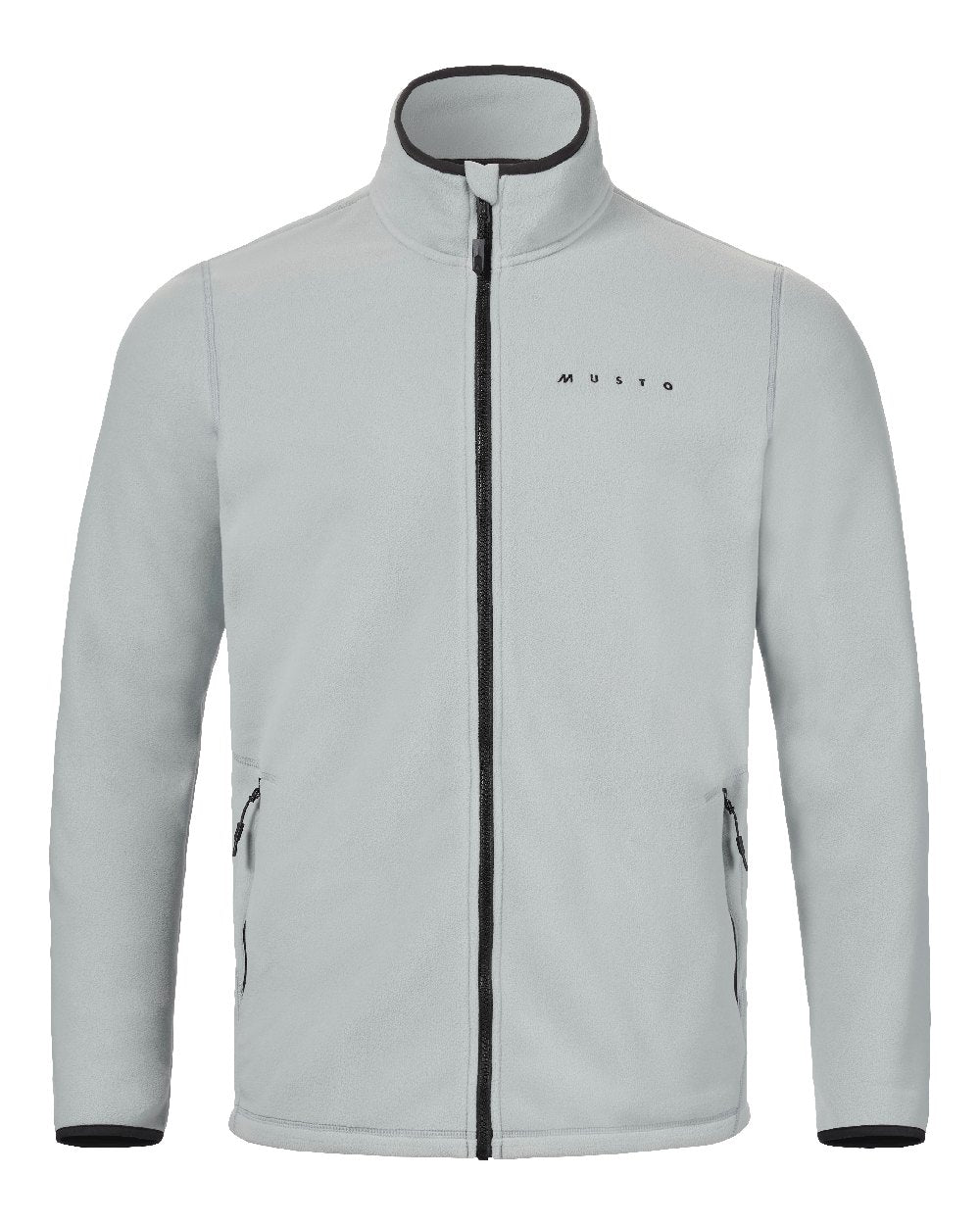 Quarry Coloured Musto Mens Evo Polartec 200 Fleece Jacket on White Background