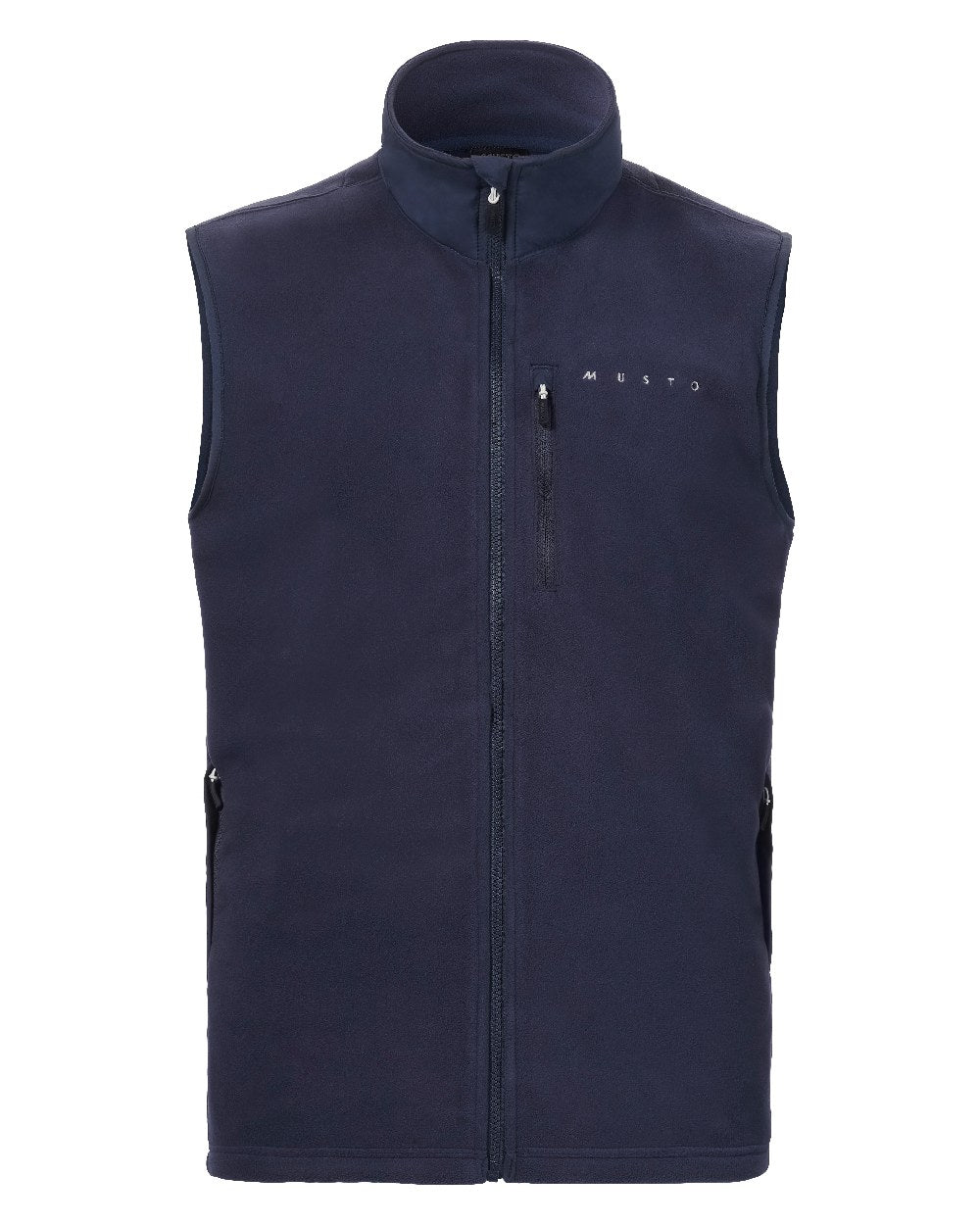 Navy Coloured Musto Mens Evolution Polartec 200 Vest on White Background