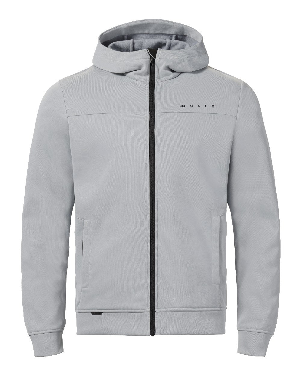 Quarry Coloured Musto Mens Full Zip Hoodie on White Background