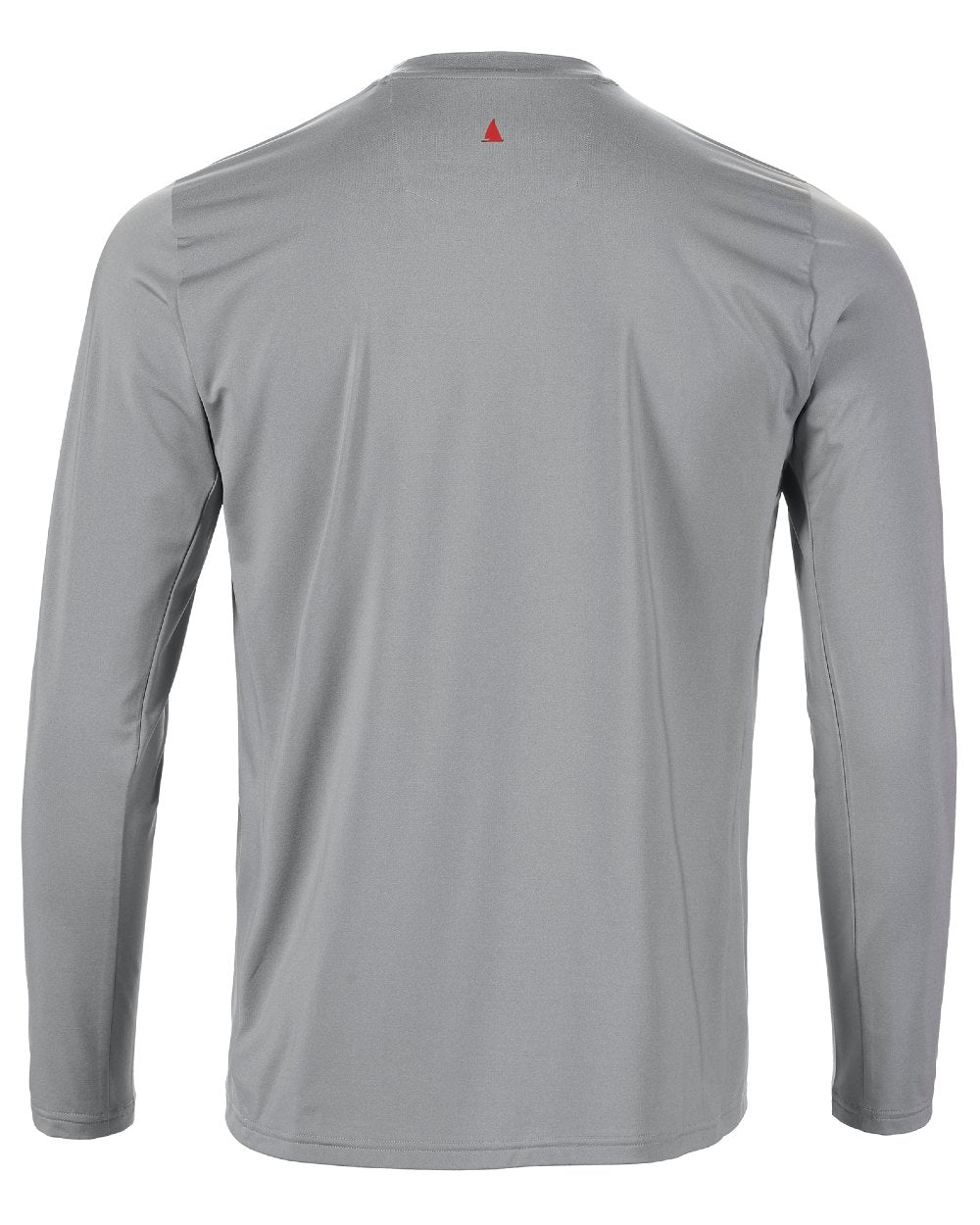Grey Melange Coloured Musto Mens LPX Cooling Long Sleeve T-Shirt On A White Background