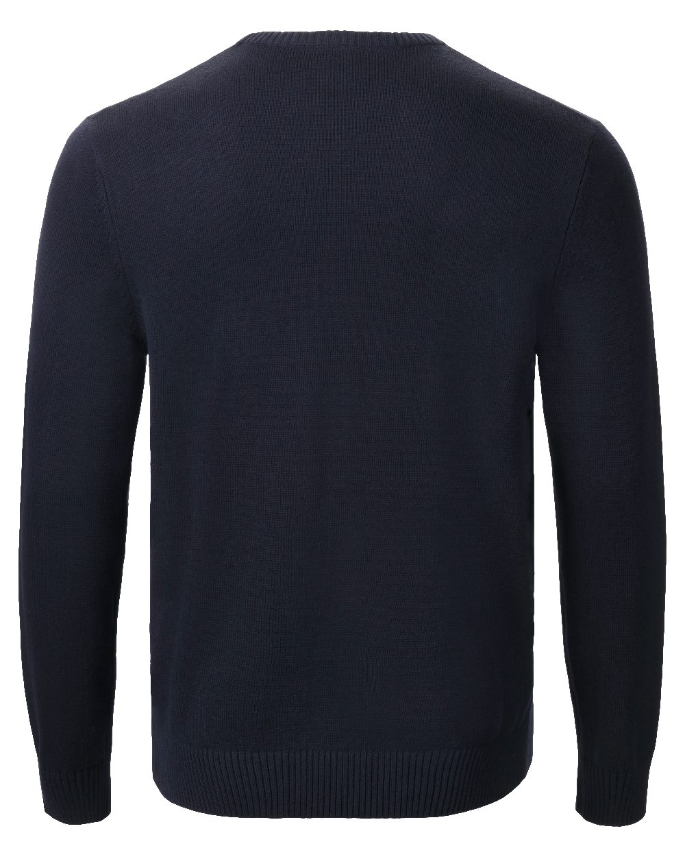 Navy Coloured Musto Mens Original Crew Knit Sweater on White Background