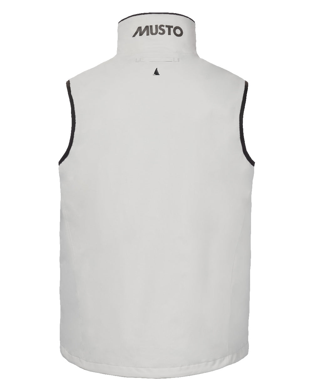 Platinum Coloured Musto Mens Sardinia Vest on White Background