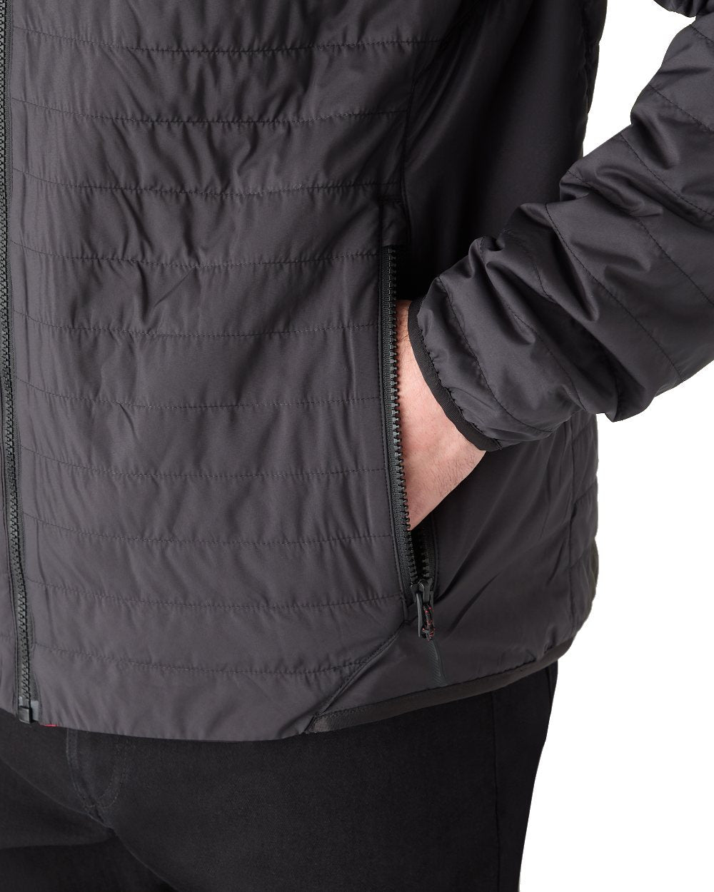 Carbon Coloured Musto Mens Solent Primaloft Insulator Jacket on White Background