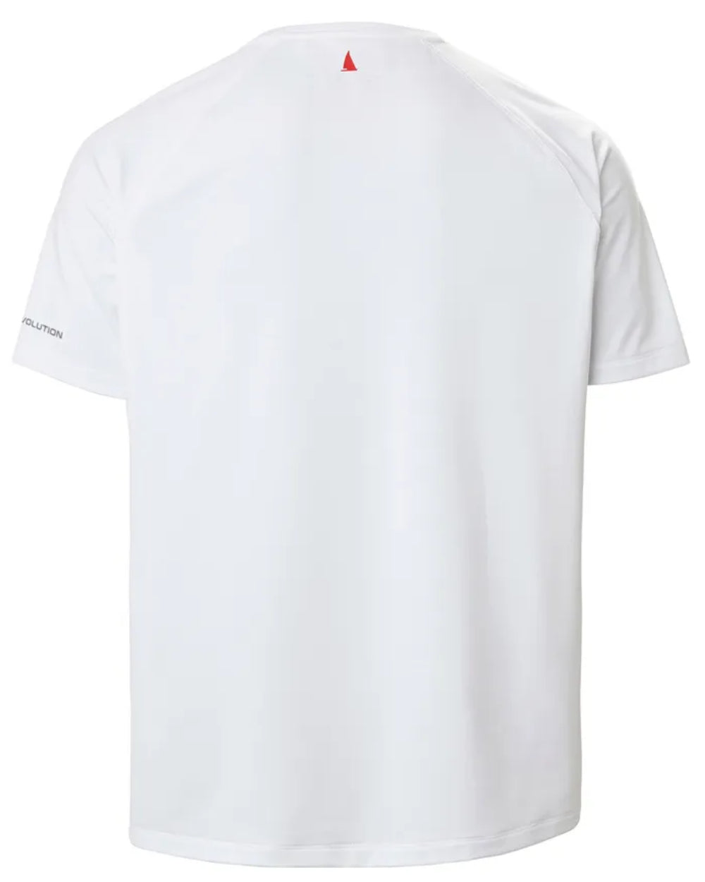 White Coloured Musto Mens Sunblock Short Sleeve T-Shirt On A White Background 