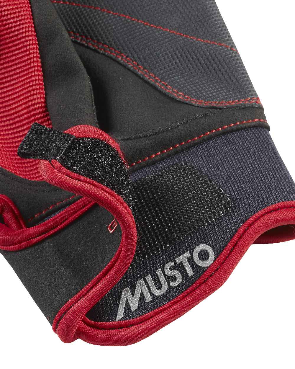 True Red Coloured Musto Performance Short Finger Glove 2.0 on White Background