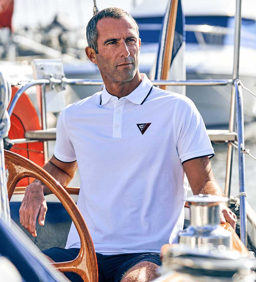 Sailing polo shirt Musto Sardinia Polo In White