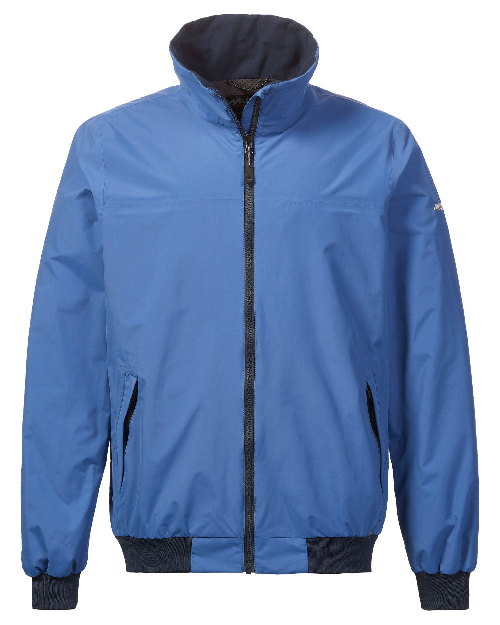 Marine Blue coloured Musto Snug Blouson Jacket on White background
