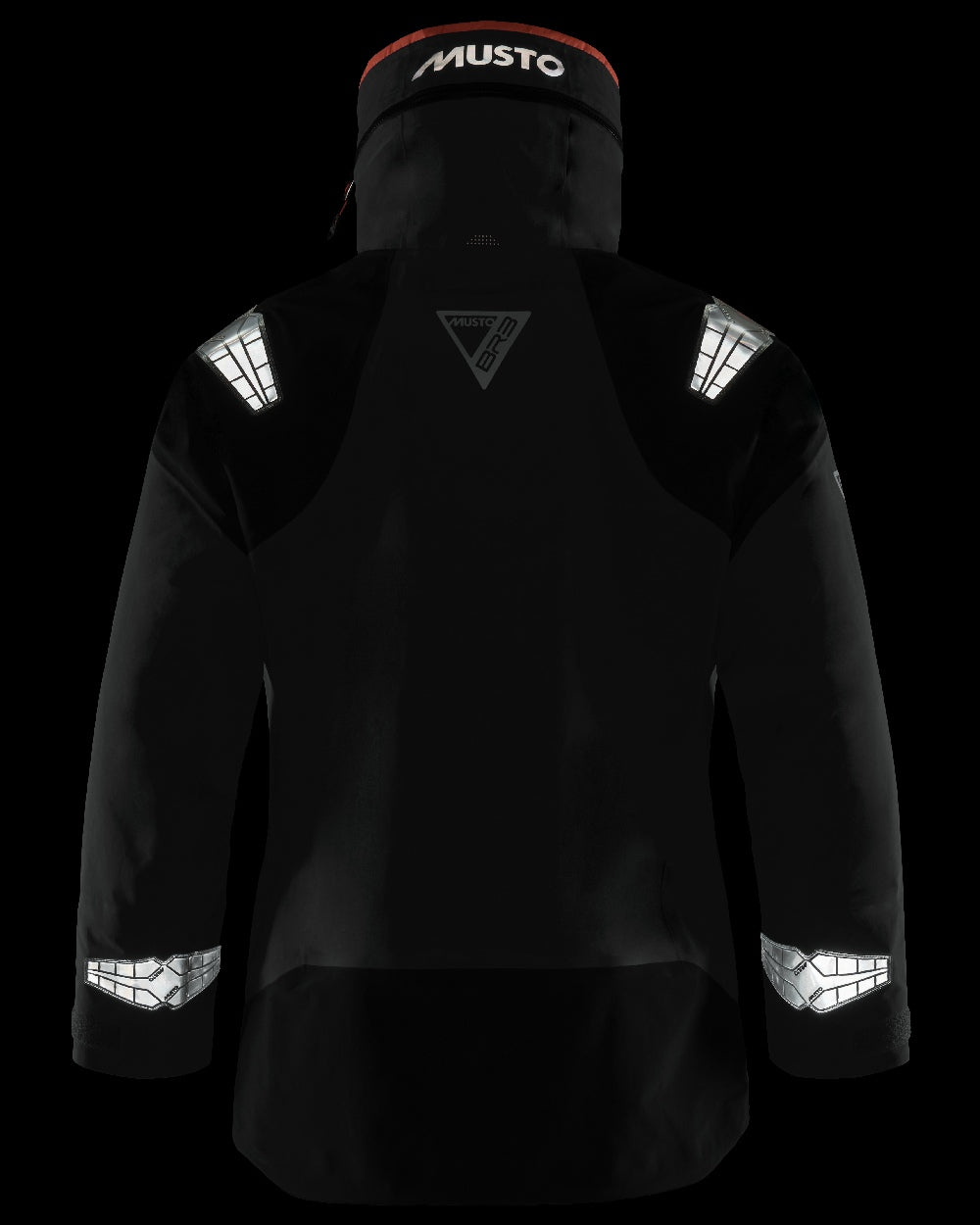 Charcoal Coloured Musto Womens Br3 Pertex Offshore Jacket on Black Background