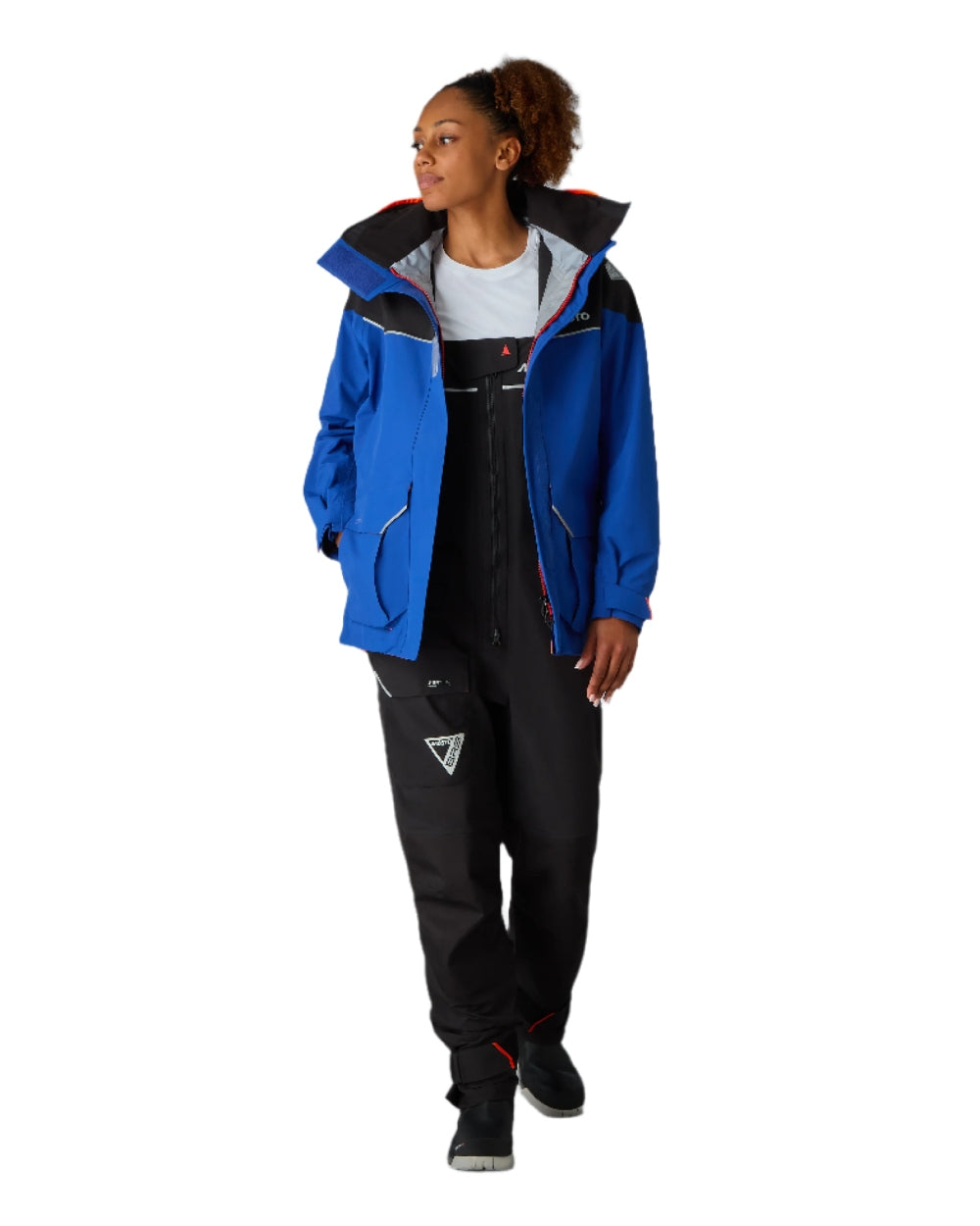 Mazarine Blue Coloured Musto Womens Br3 Pertex Offshore Jacket on White Background