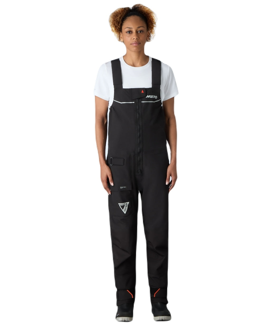 Black Coloured Musto Womens Br3 Pertex Offshore Trouser on White Background