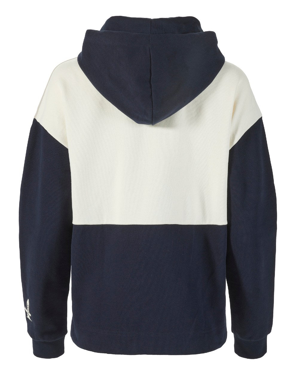 Navy/White Coloured Musto Womens Classic Hoodie On A White Background 
