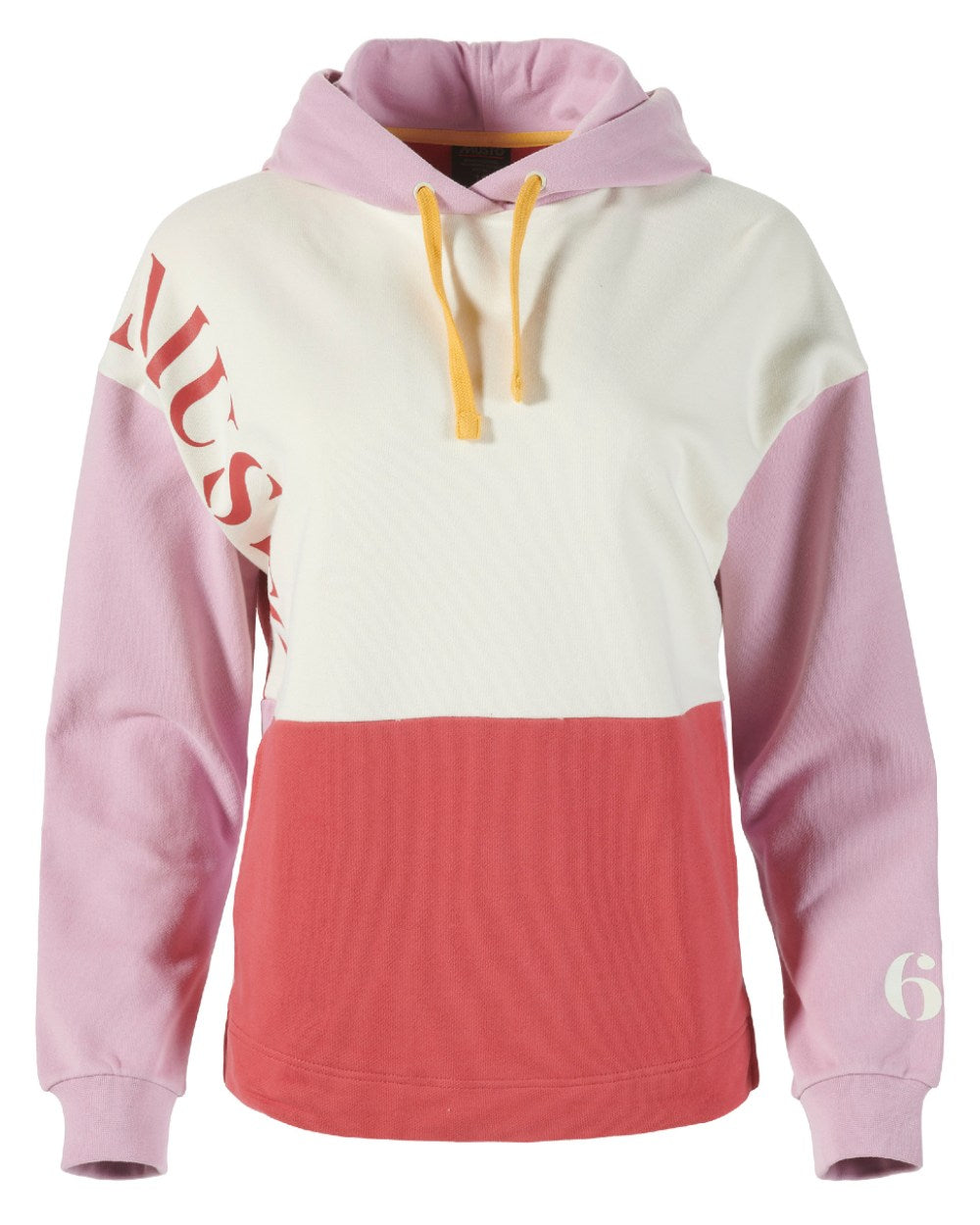 Sweet Raspberry/Lilac Coloured Musto Womens Classic Hoodie On A White Background 