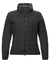 Black coloured Musto Womens Evolution Loft Hooded Jacket on white background #colour_black