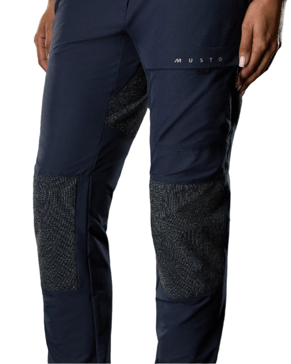 True Navy Coloured Musto Womens Evo Performance Stretch Trouser on White Background