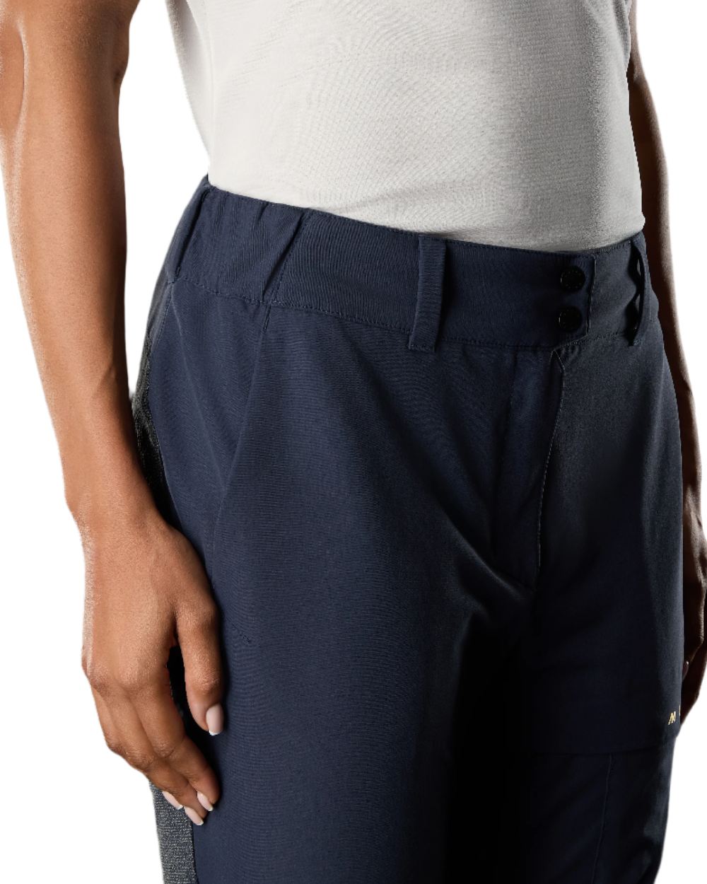 True Navy Coloured Musto Womens Evo Performance Stretch Trouser on White Background