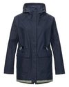 Navy Coloured Musto Womens Marina Heritage Waterproof Jacket On A White Background #colour_navy