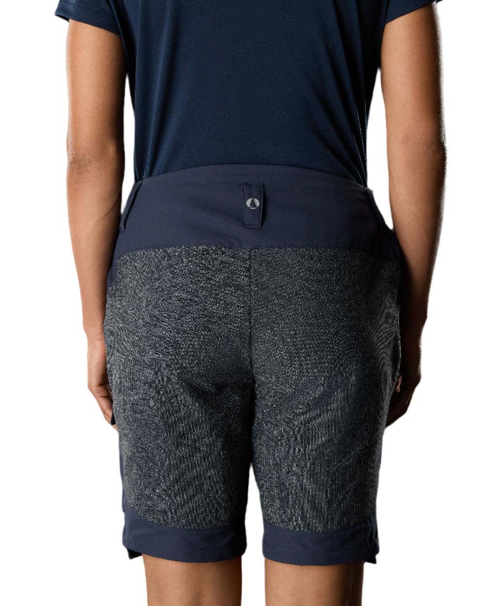 True Navy Coloured Musto Womens Performance Stretch Shorts on White Background