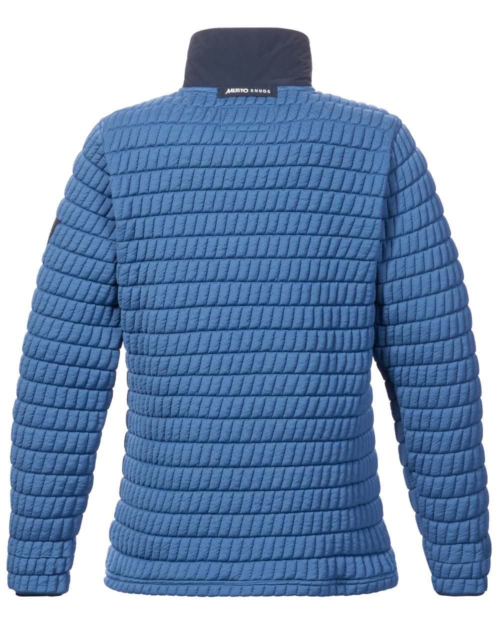 Marine Blue Coloured Musto Womens Snug Pullover On A White Background 