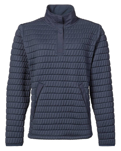 Navy Coloured Musto Womens Snug Pullover On A White Background 