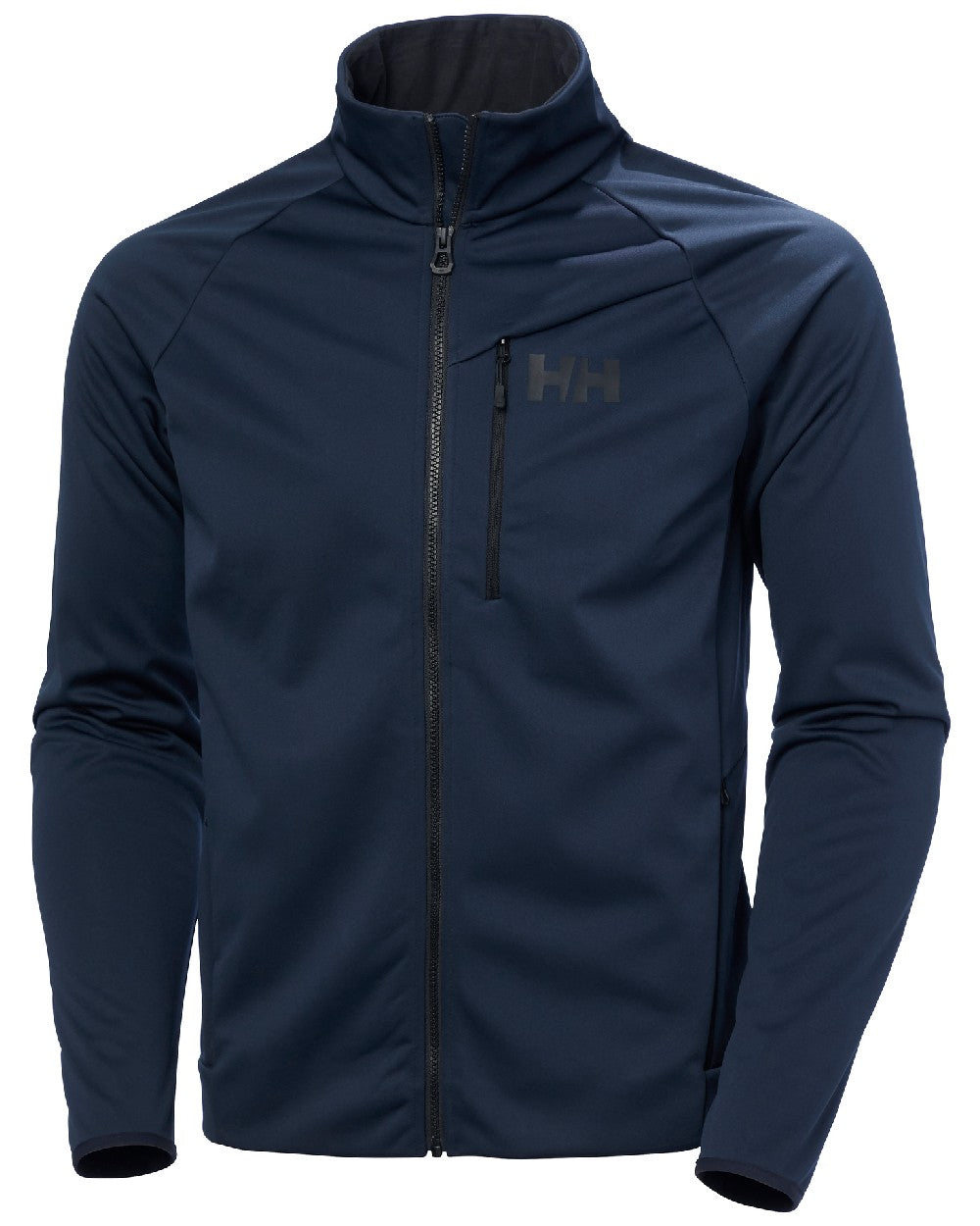 Navy coloured Helly Hansen Mens HP Windproof Fleece 2.0 on white background
