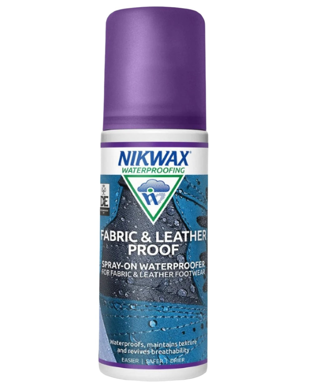 Nikwax Fabric & Leather Proof Spray On on white background