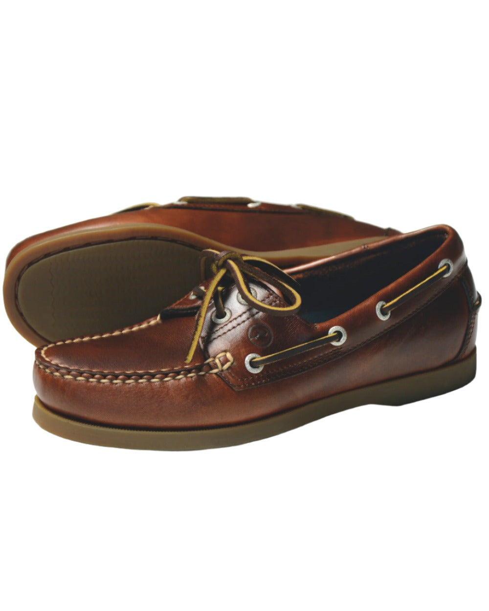 Saddle Coloured Orca Bay Creek Womens Deck Shoes On A White Background