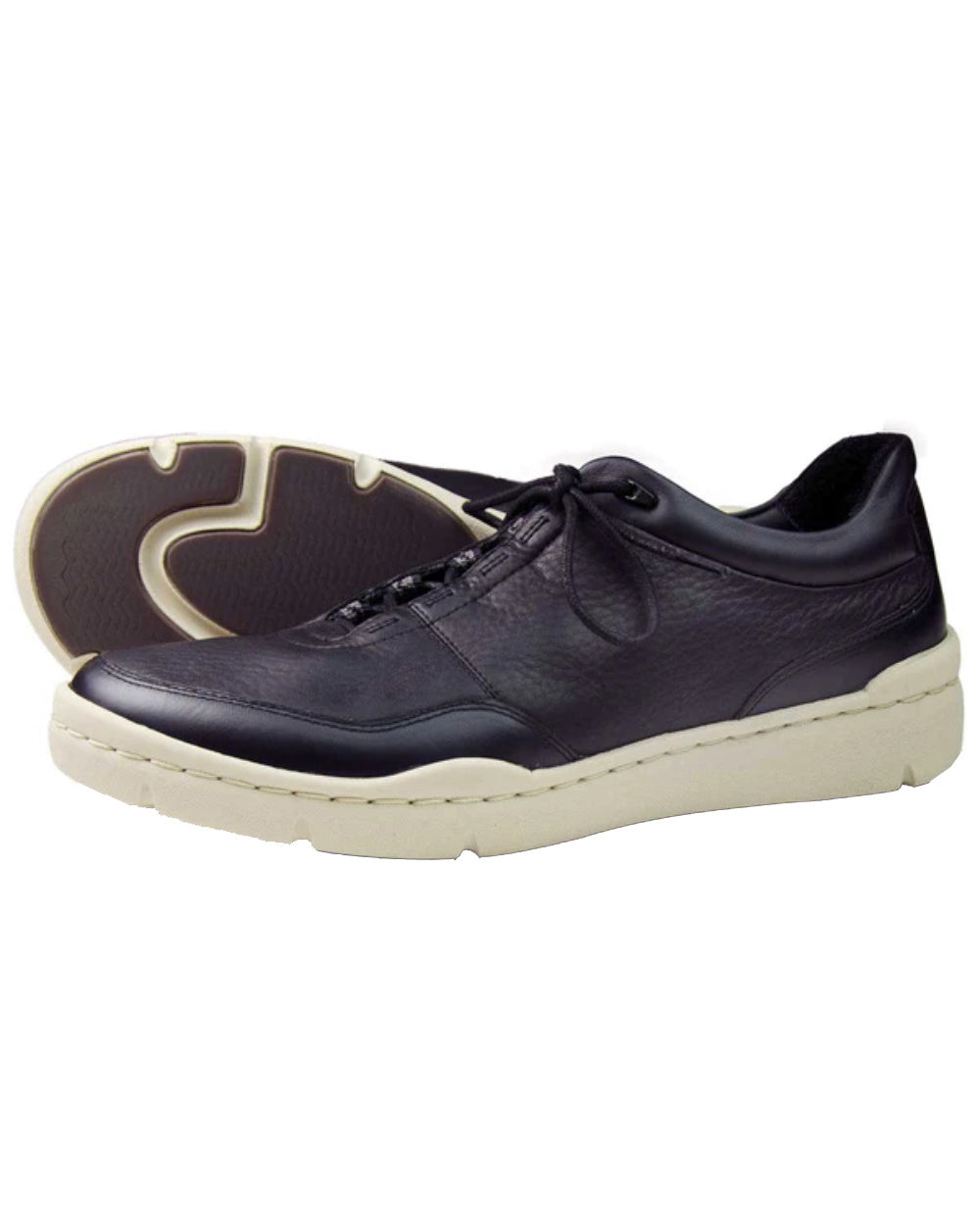 Black Coloured Orca Bay Mens Camden Shoes On A White Background