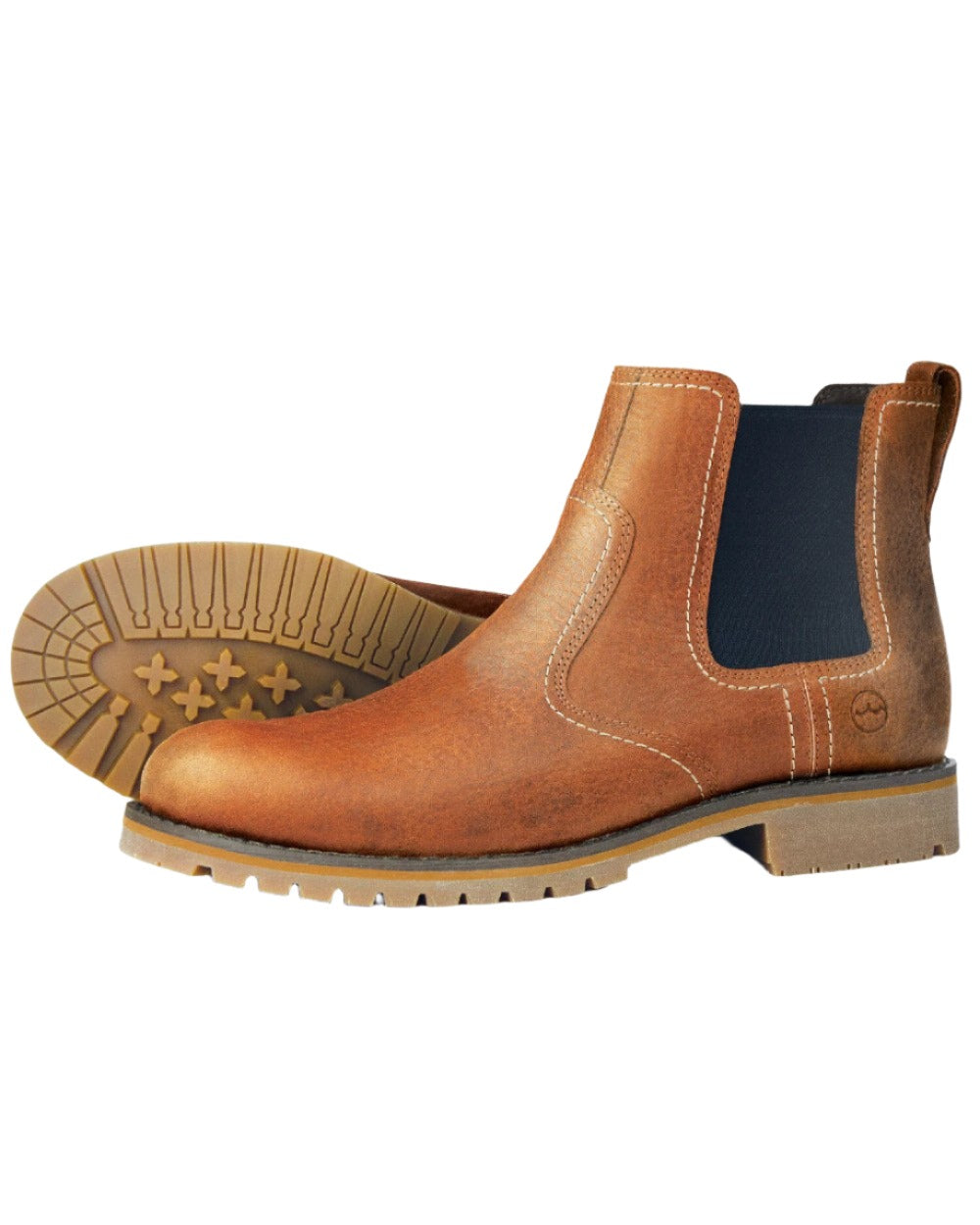 Havana Coloured Orca Bay Mens Exmoor Chelsea Boots On A White Background