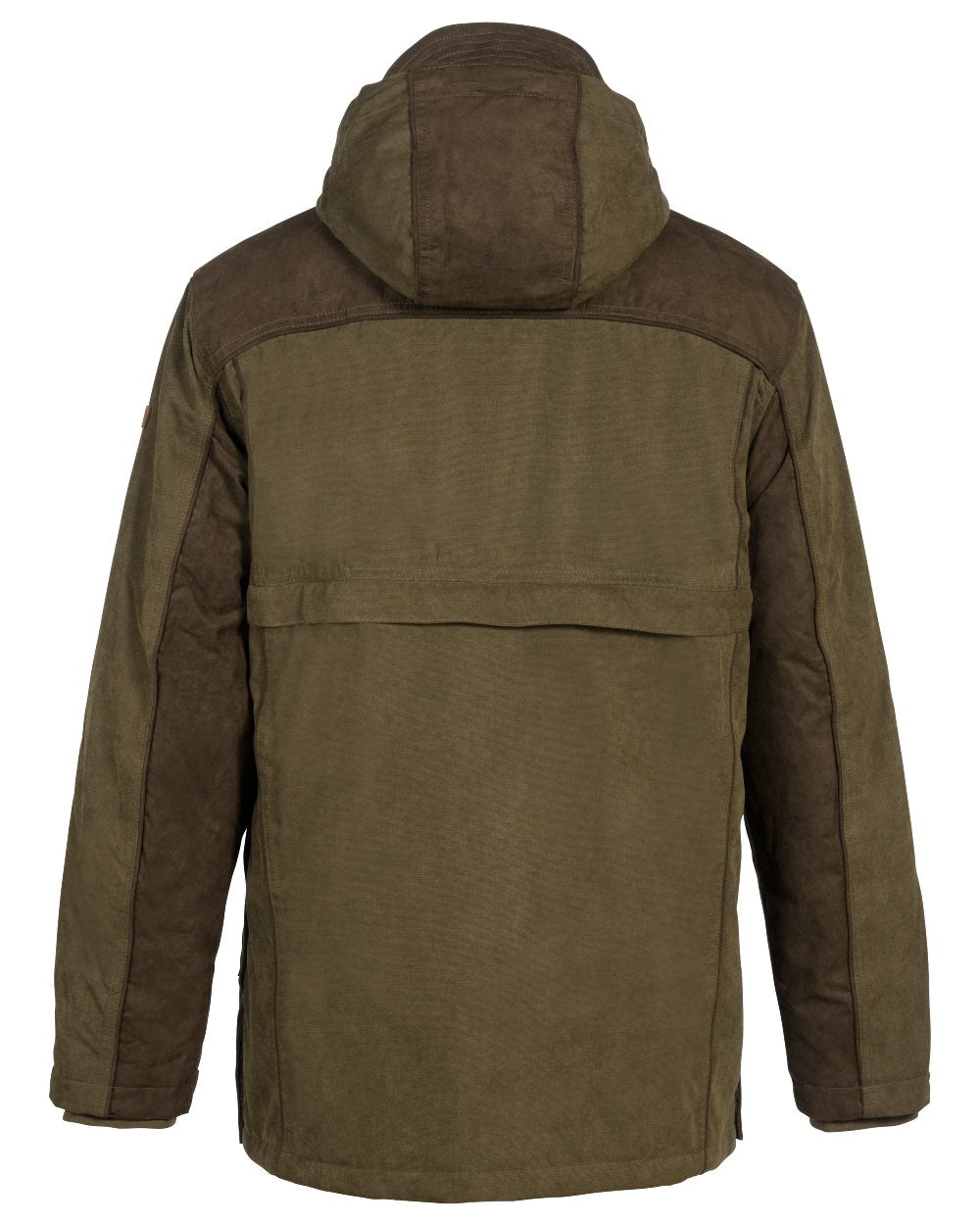 Khaki Coloured Percussion Rambouillet Original Waterproof Jacket On A White Background