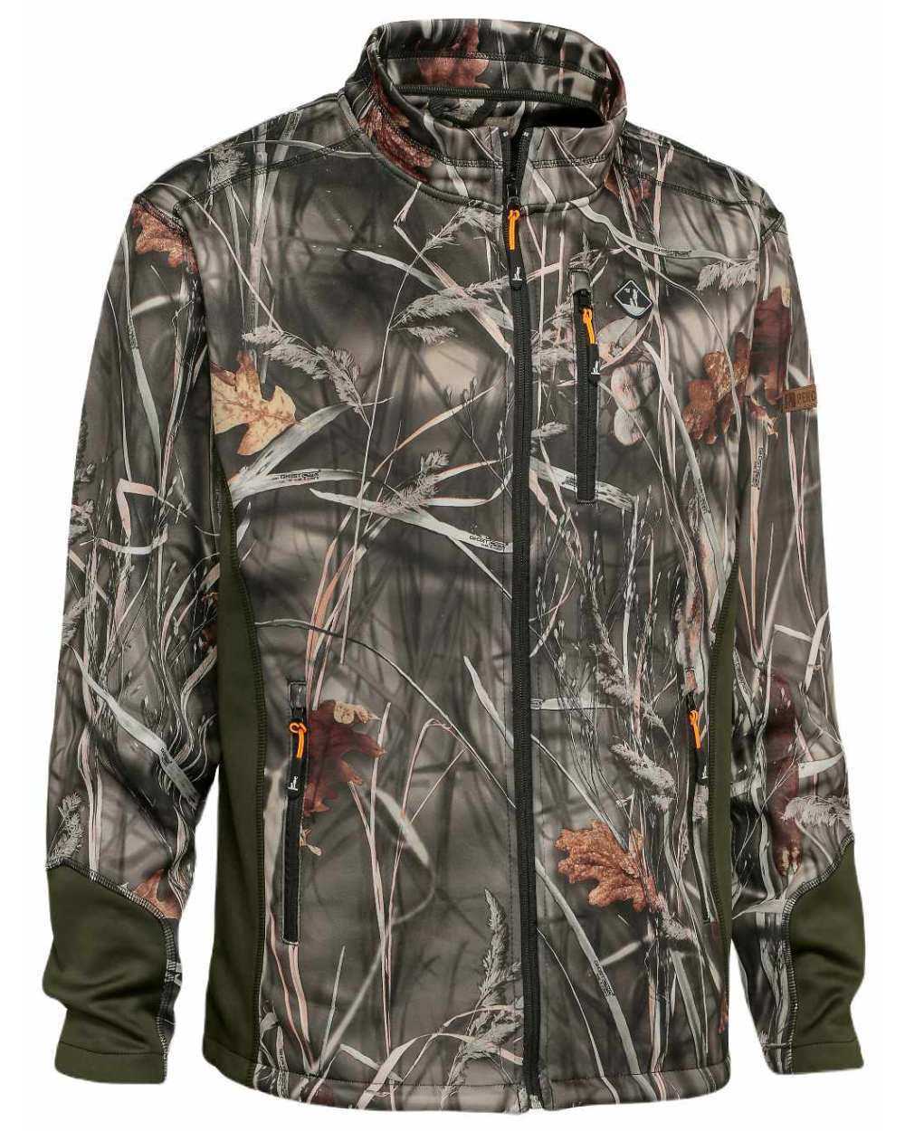Ghost Camo Wet Coloured Percussion Zipped Sweatshirt On A White Background