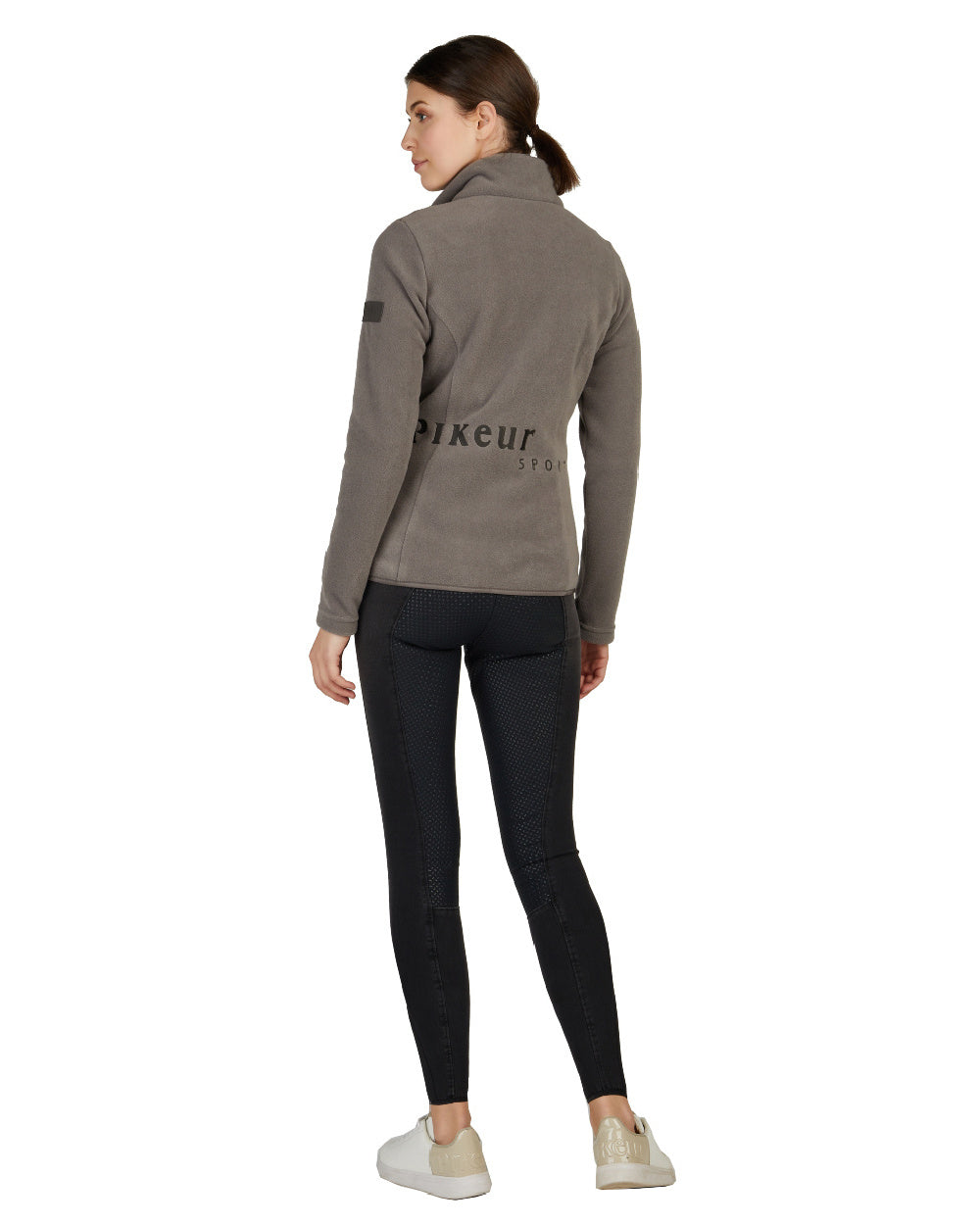 Steel Grey Coloured Pikeur Fleece Jacket On A White Background