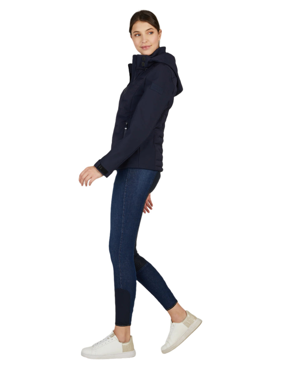 Night Blue Coloured Pikeur Hybrid Jacket On A White Background