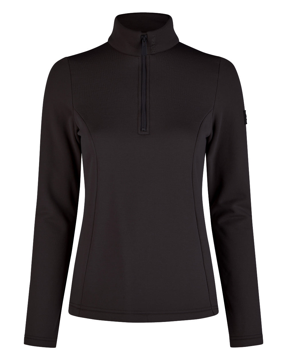 Black Coloured Pikeur Polartec Shirt On A White Background