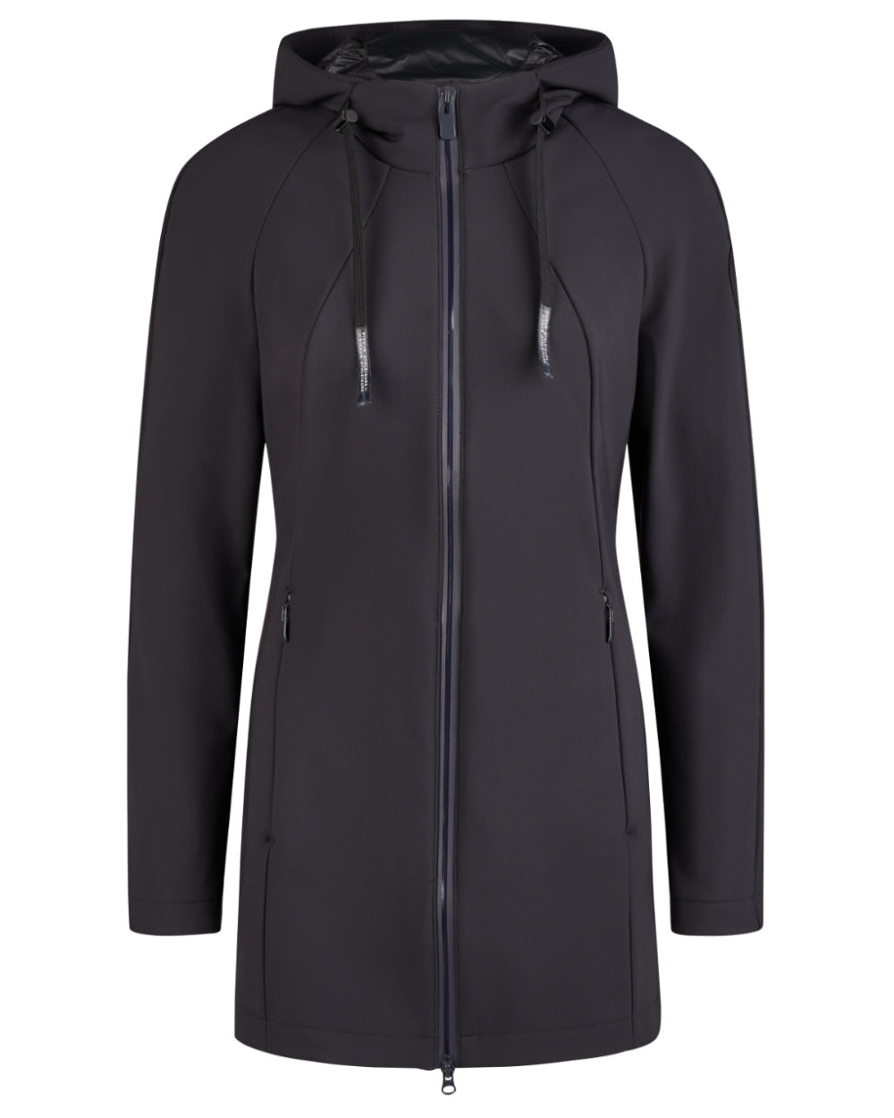 Black Coloured Pikeur Softshell Coat On A White Background