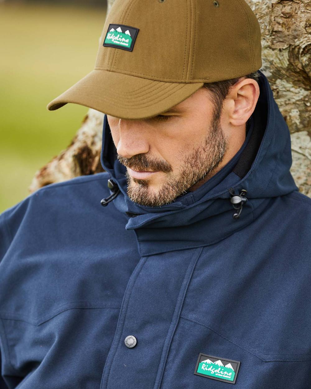 Bark Coloured Ridgeline Monsoon Classic Cap on outdoor background