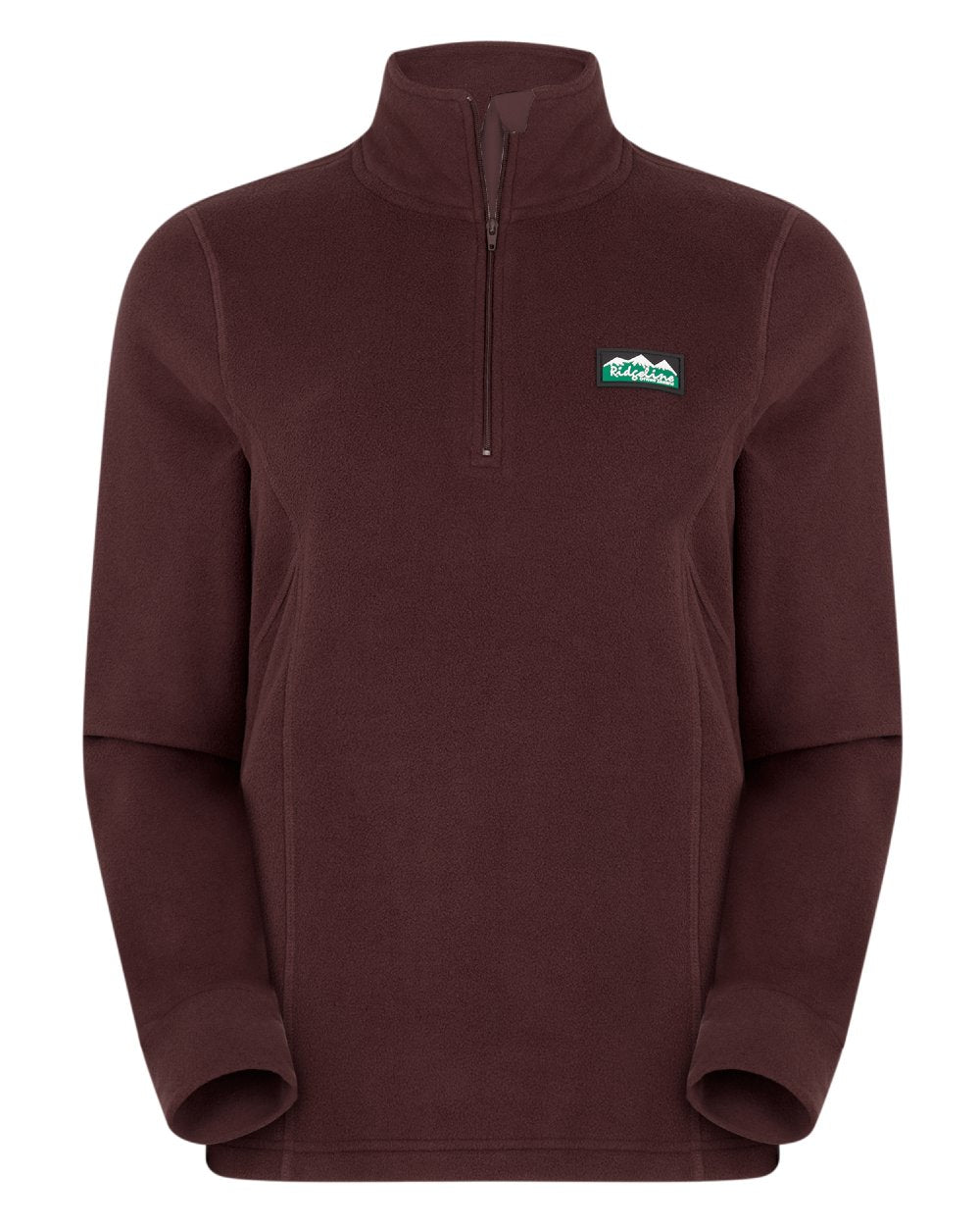 Winter Berry Coloured Ridgeline Womens Narvik Fleece On A White Background