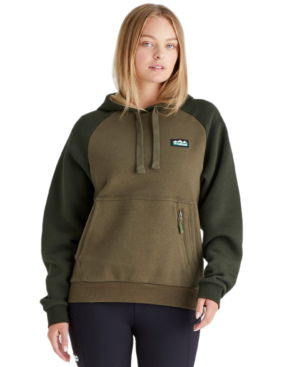 Ivy Green Coloured Ridgeline Womens North Island Hoodie On A White Background