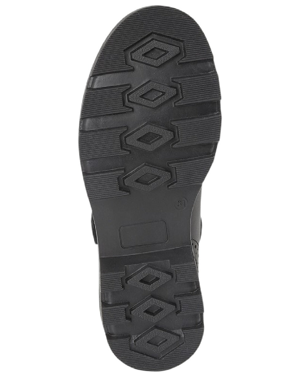 Black Coloured Roamers Children Touch Fastening Bar School Shoes on White Background