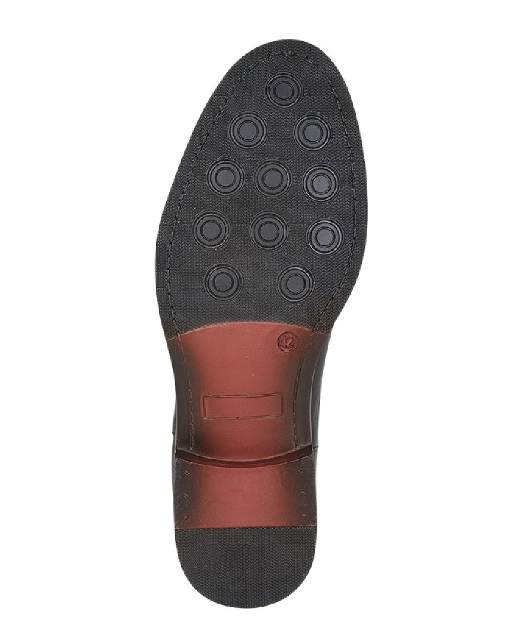 Black Coloured Roamers Mens Leather Twin Gusset Ankle Boots on White Background