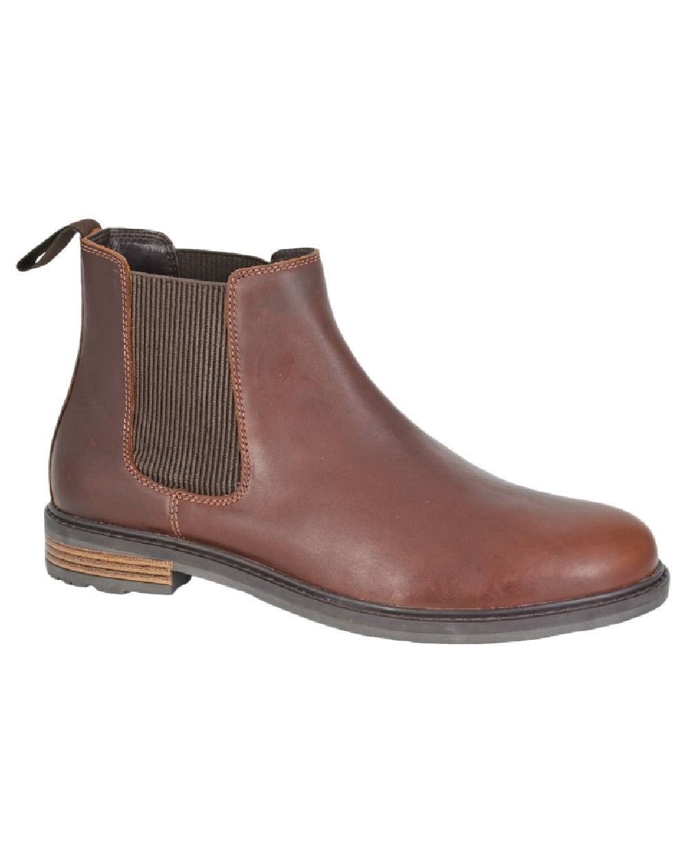 Brown Coloured Roamers Mens Twin Gusset Jodphur Boots on White Background