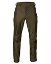 Pine Green Melange Coloured Seeland Avail Trousers On A White Background