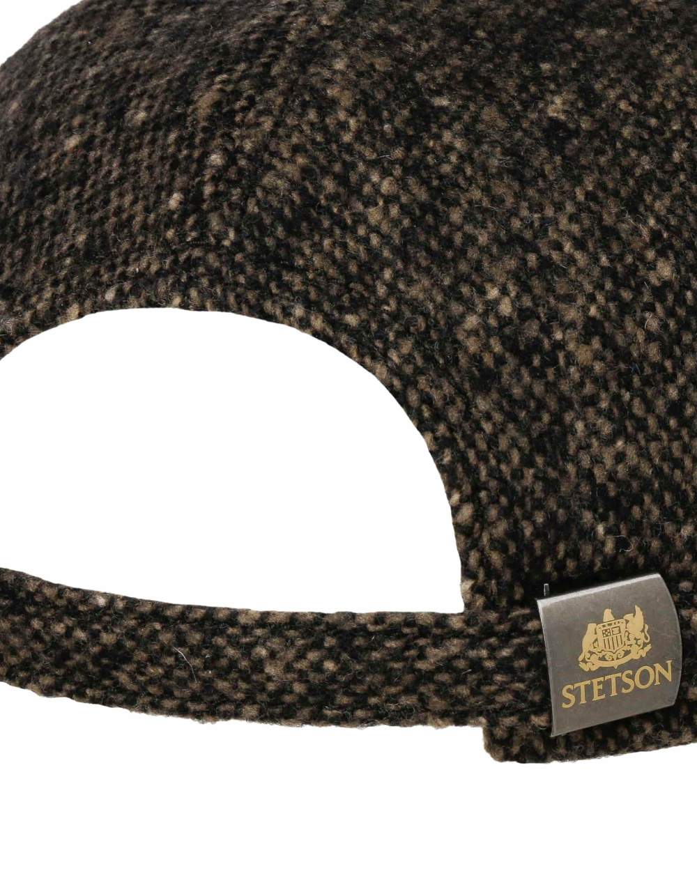 Anthracite Grey Coloured Stetson Classic Donegal Tweed Cap On A White Background