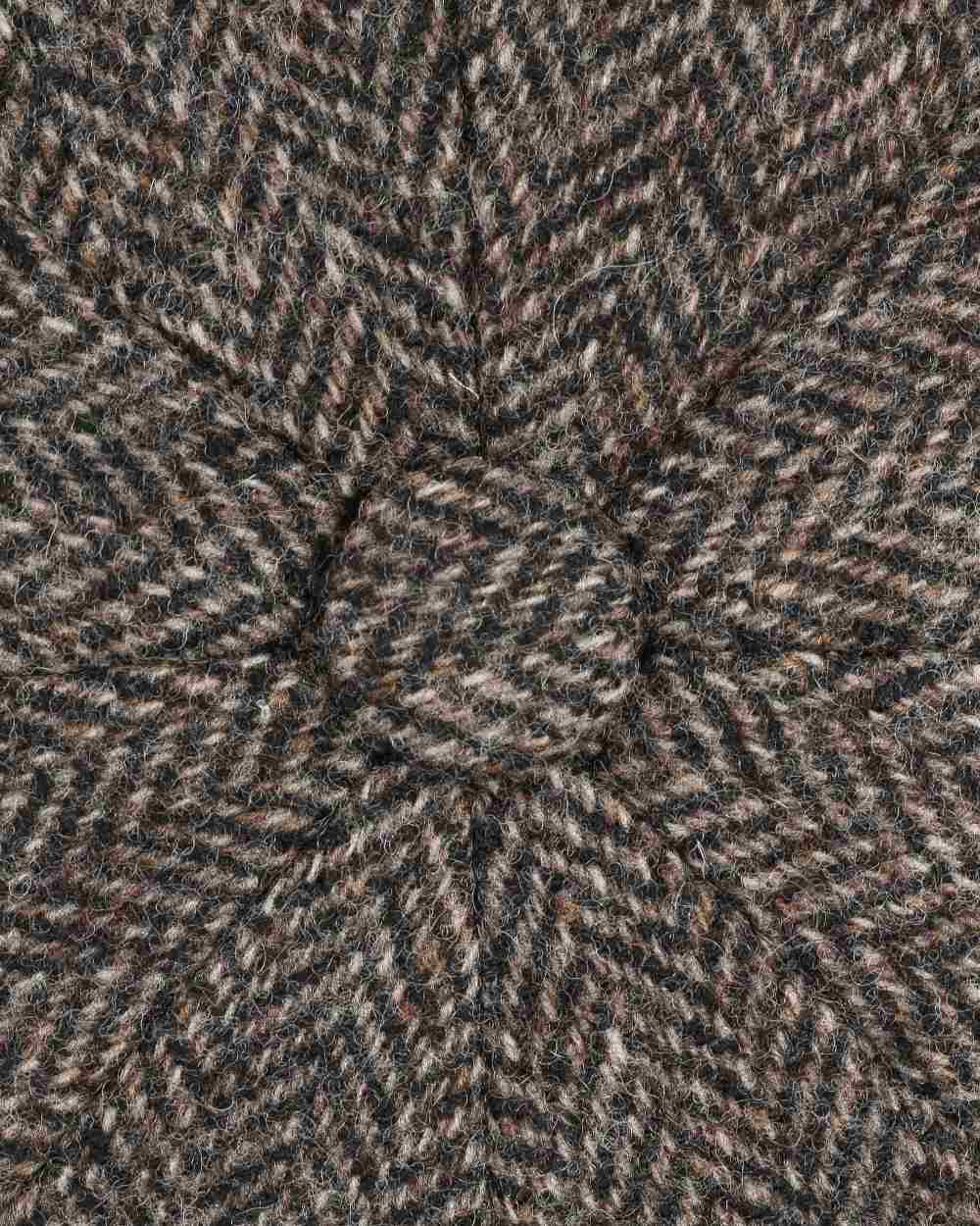 Dark Brown Coloured Stetson Hatteras Classic Wool Flat Cap On A White Background